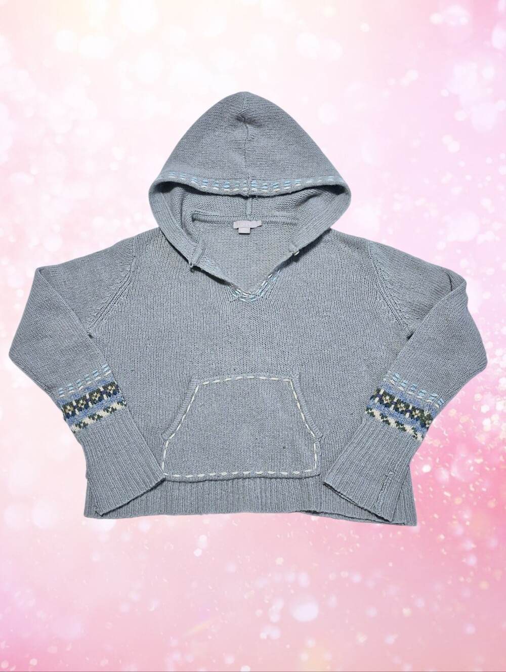 J. Crew Womens 100% Wool Sweater Hoodie Size Small